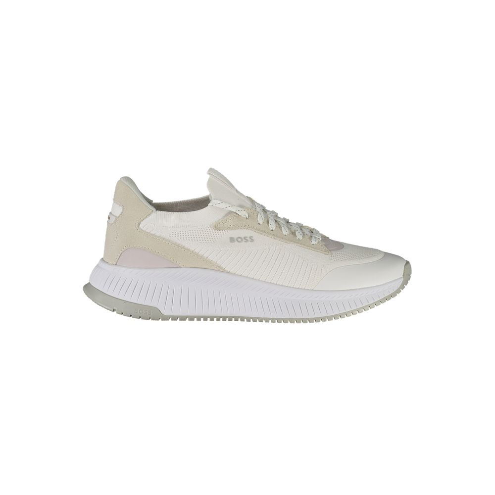 Hugo Boss White Polyester Sneaker