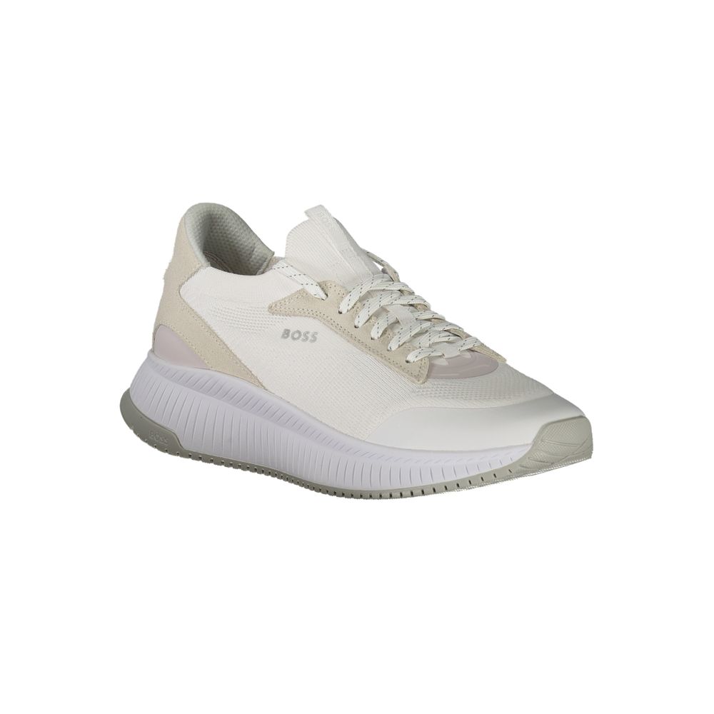 Hugo Boss White Polyester Sneaker