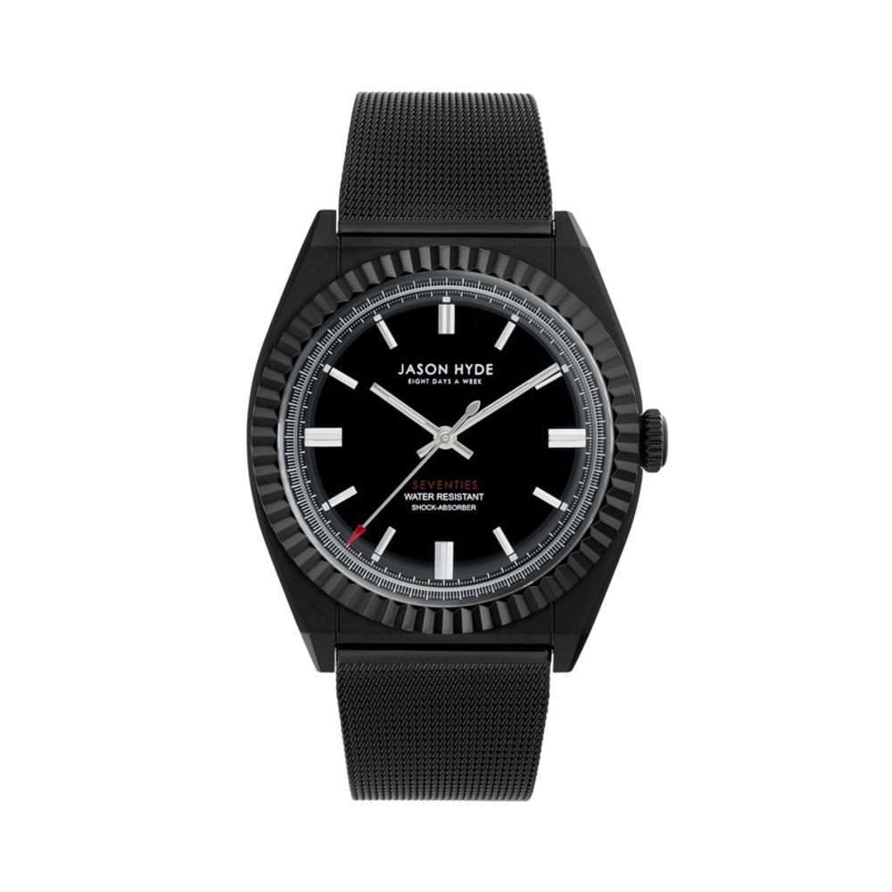 Jason Hyde Black Steel Watch