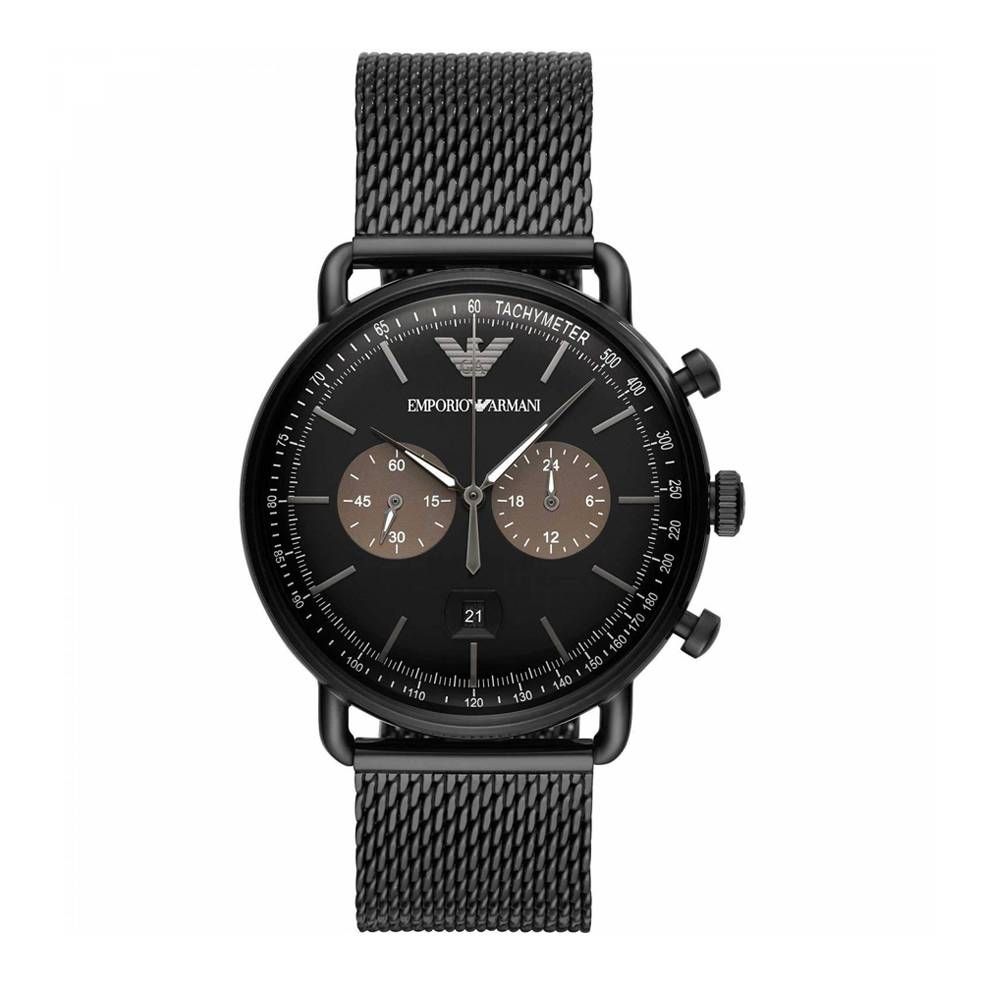 Emporio Armani Black Steel Watch