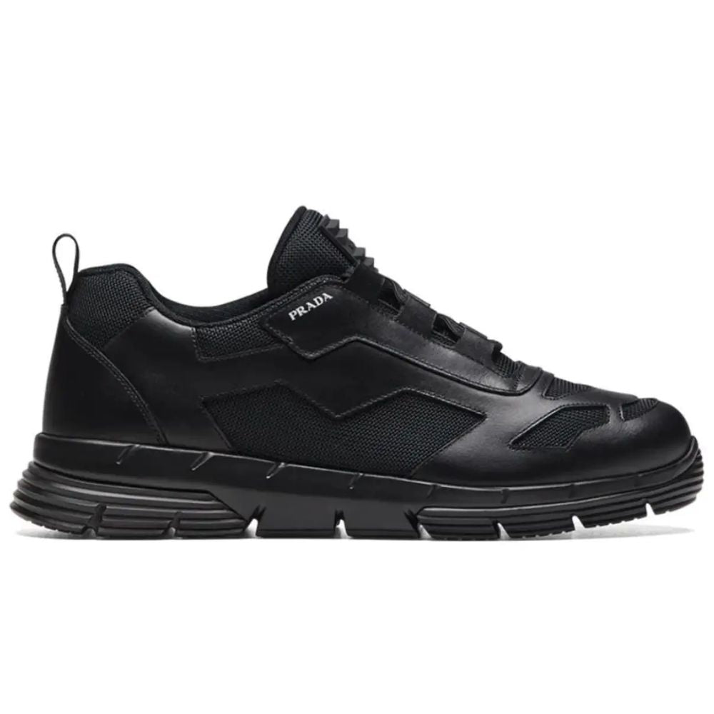 Prada Black Leather Di Calfskin Sneaker