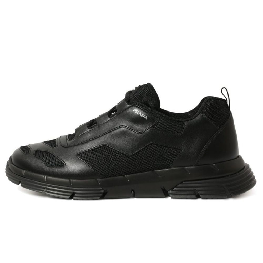 Prada Black Leather Di Calfskin Sneaker