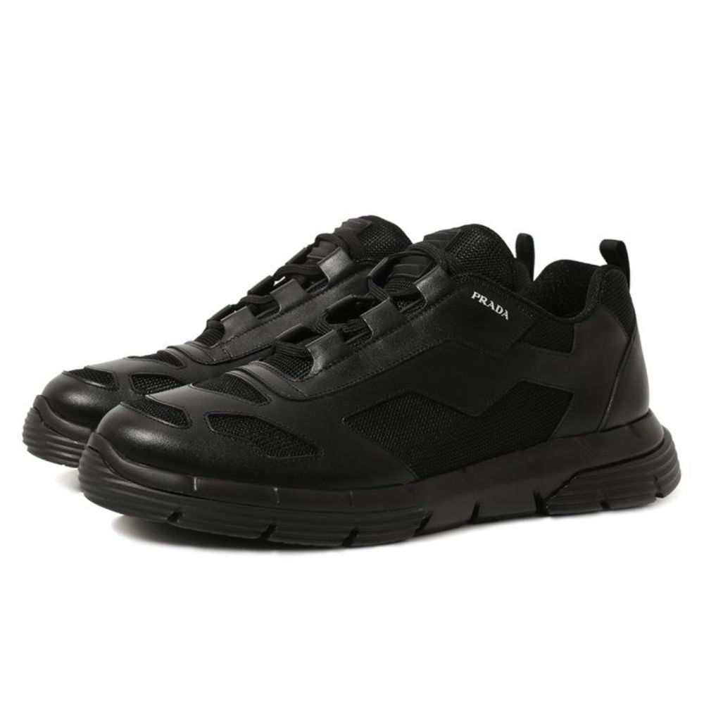 Prada Black Leather Di Calfskin Sneaker