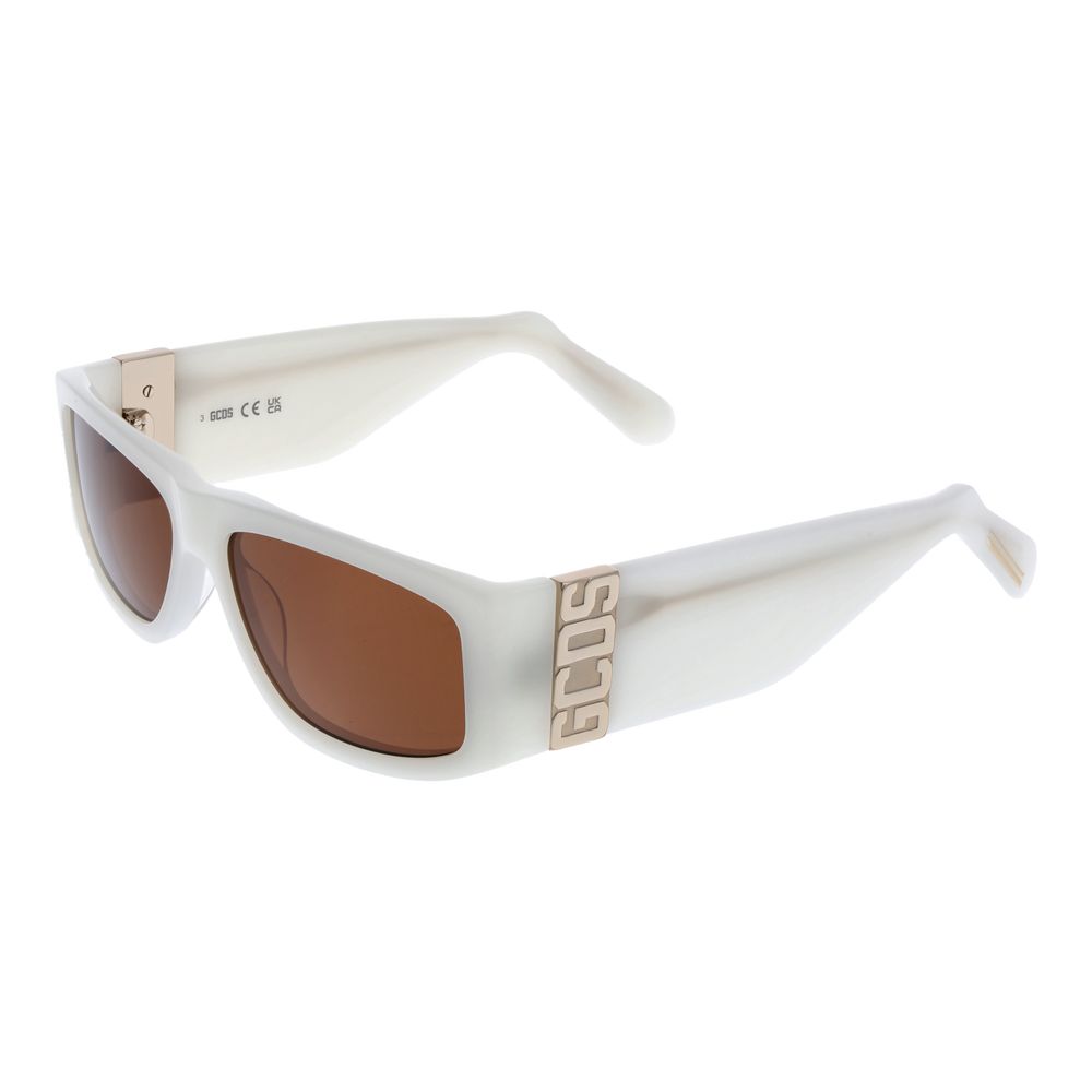 GCDS White Unisex Sunglasses