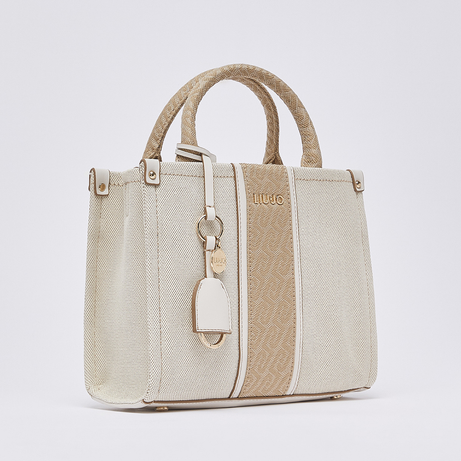 Дамска чанта Liu Jo Small Jacquard Handbag AA6192 T388A C3905 Side View