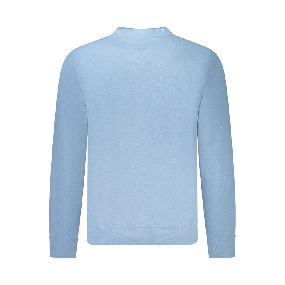 Hugo Boss Light Blue Cotton Sweater