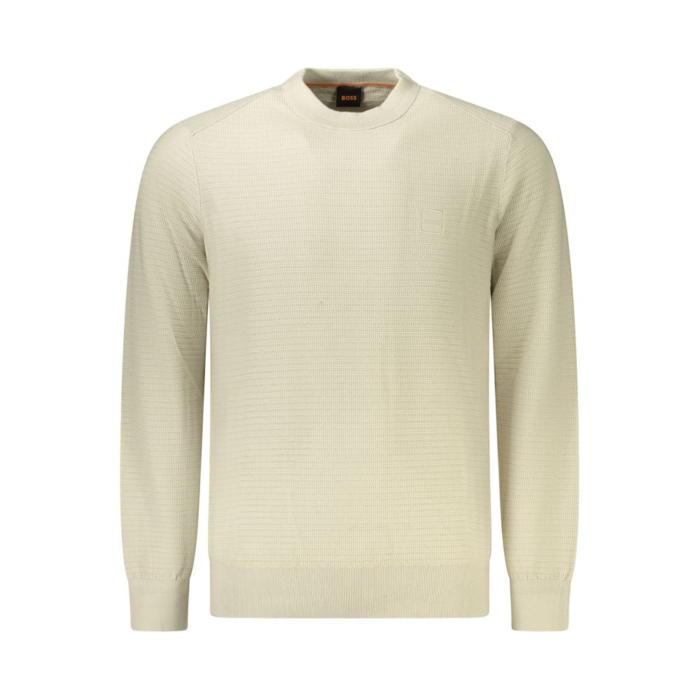 Hugo Boss Beige Cotton Sweater