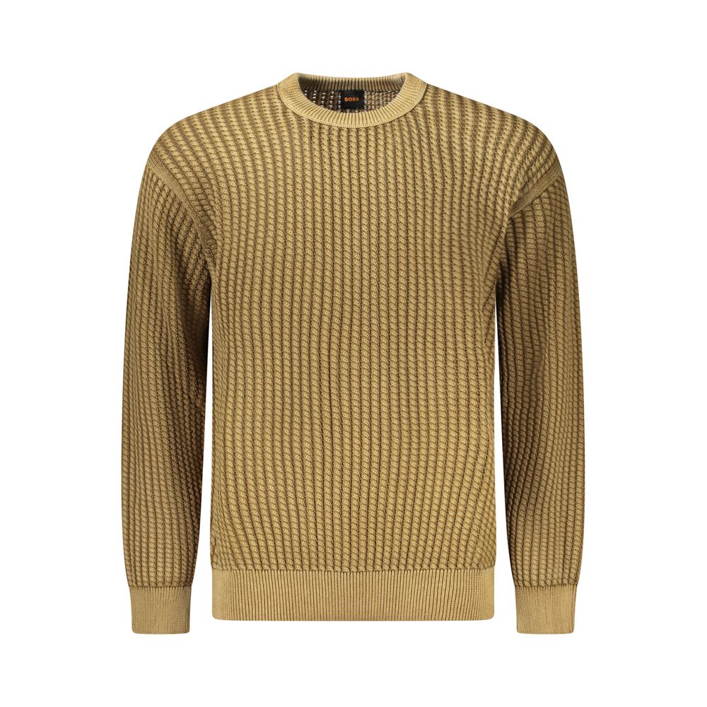 Hugo Boss Brown Cotton Sweater