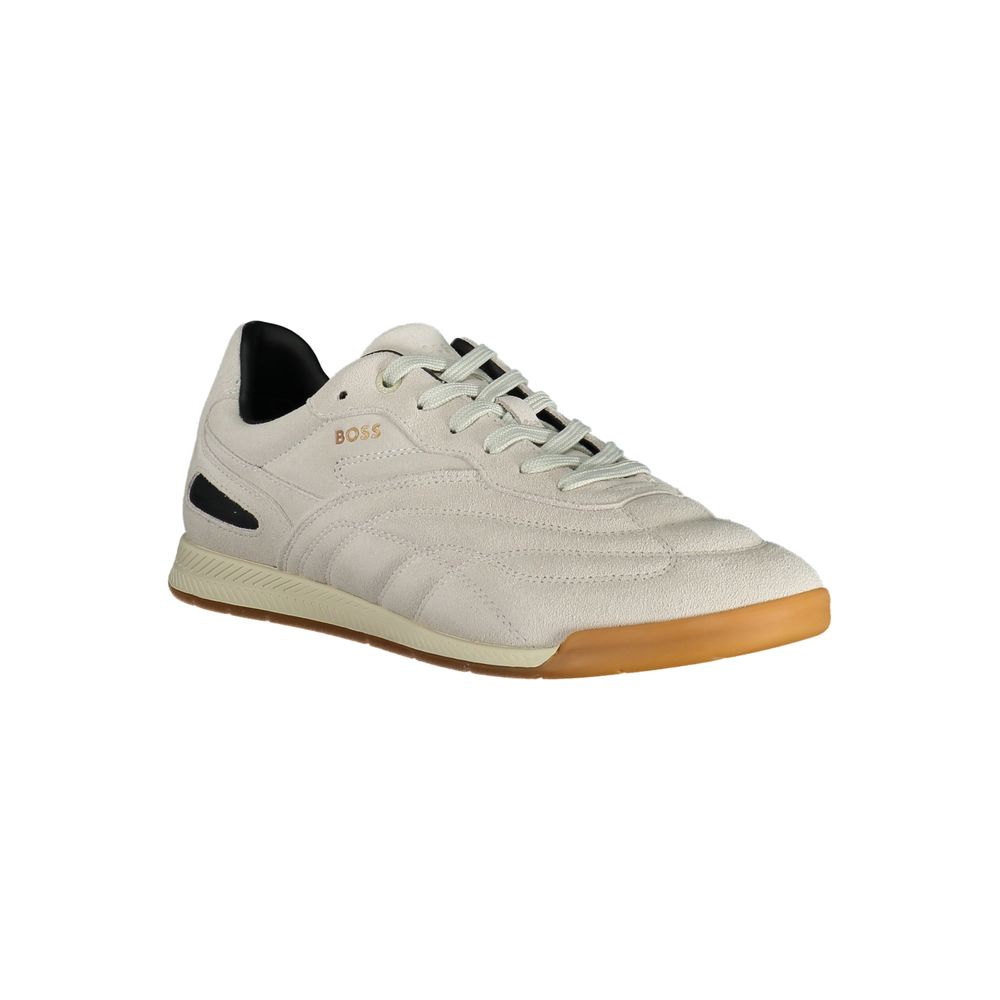 Hugo Boss Gray Polyester Sneaker