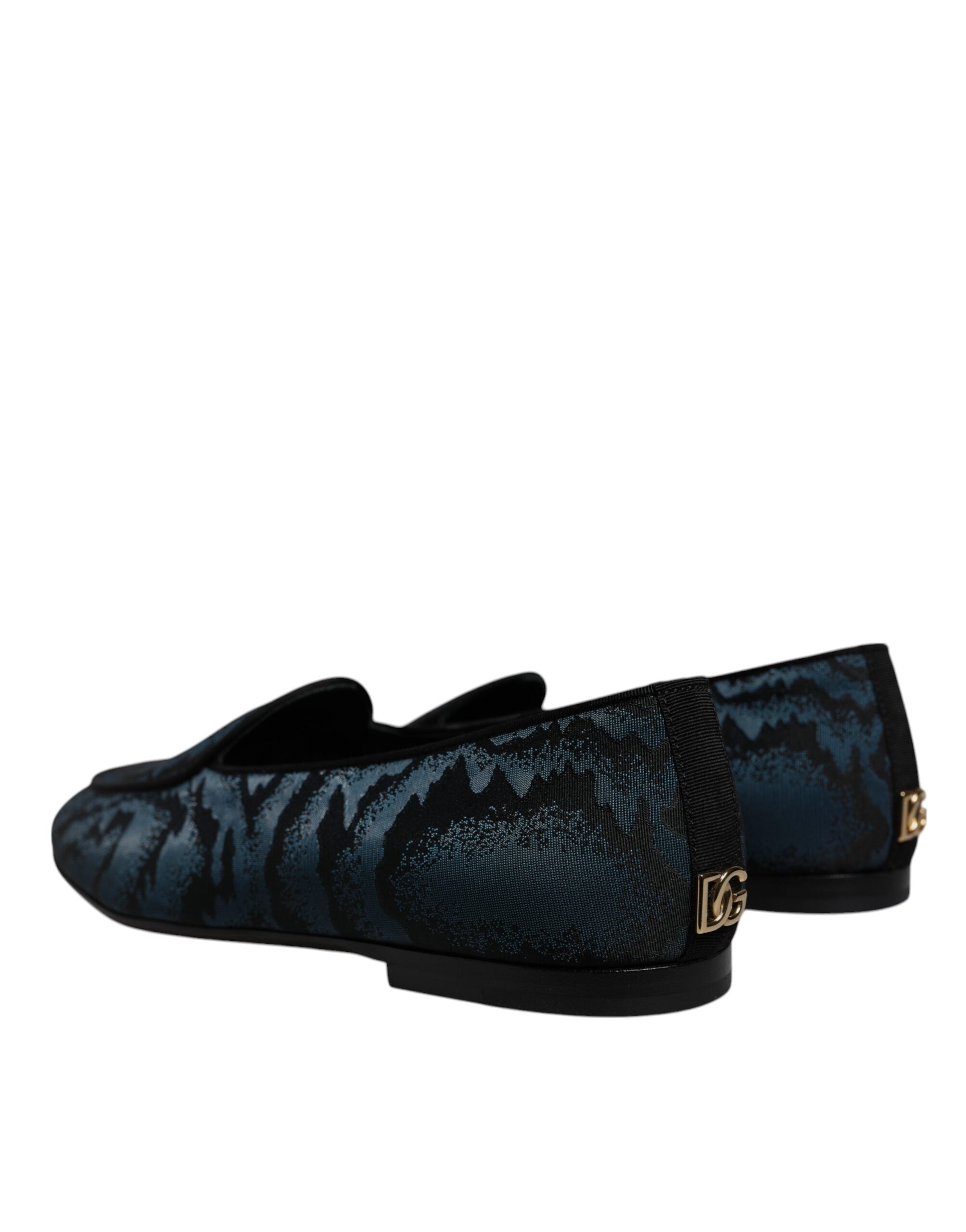 Мъжки мокасини Dolce &amp; Gabbana Blue Black Flats Мъжки обувки