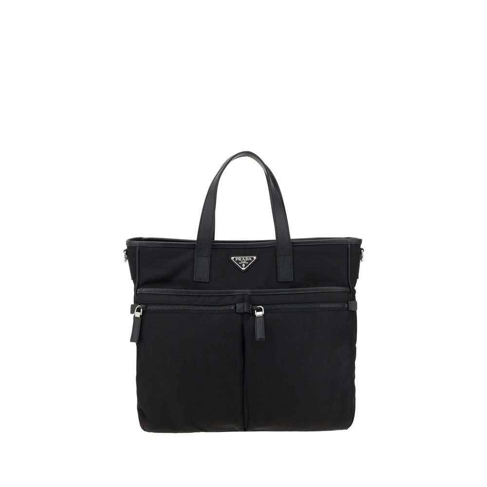 Prada Logoed Tote Bag