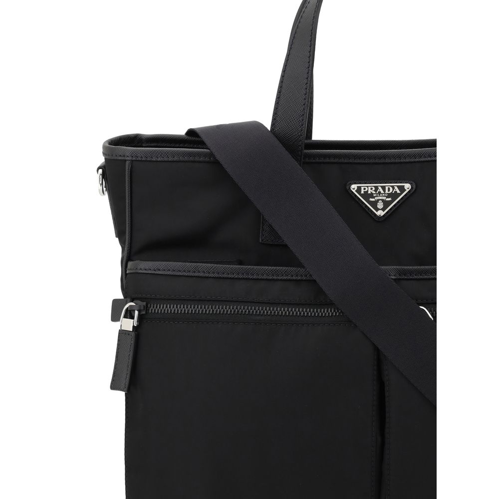 Prada Logoed Tote Bag