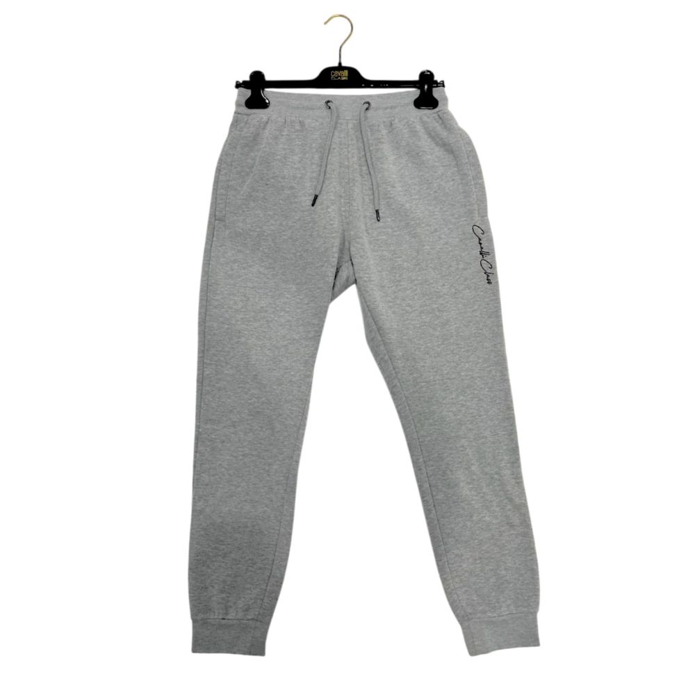 Cavalli Class Gray Polyester Jeans & Pant