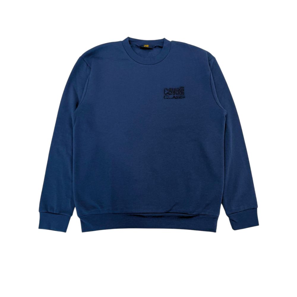 Cavalli Class Blue Polyester Sweater