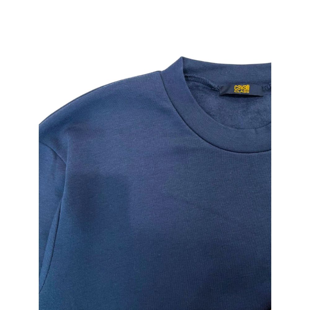 Cavalli Class Blue Polyester Sweater