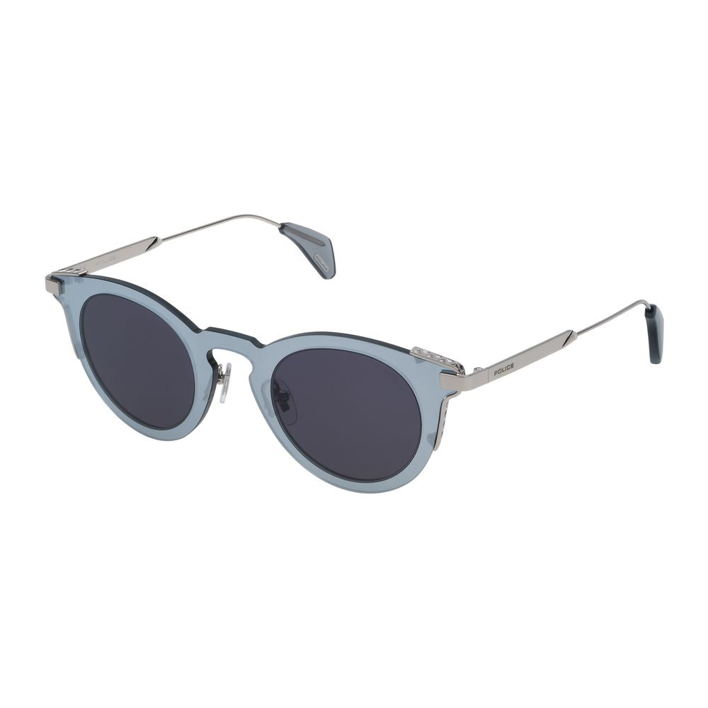 Police Gray Metal Sunglasses