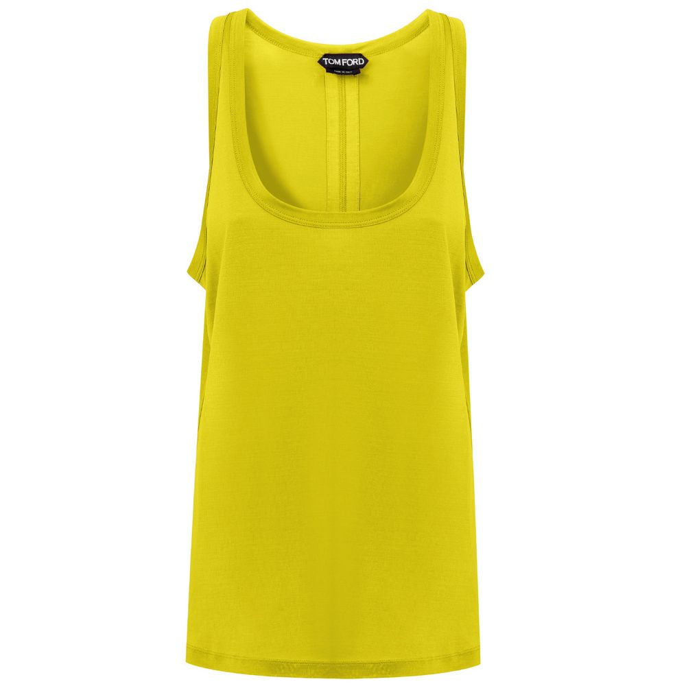 Tom Ford Yellow Silk Tops & T-Shirt