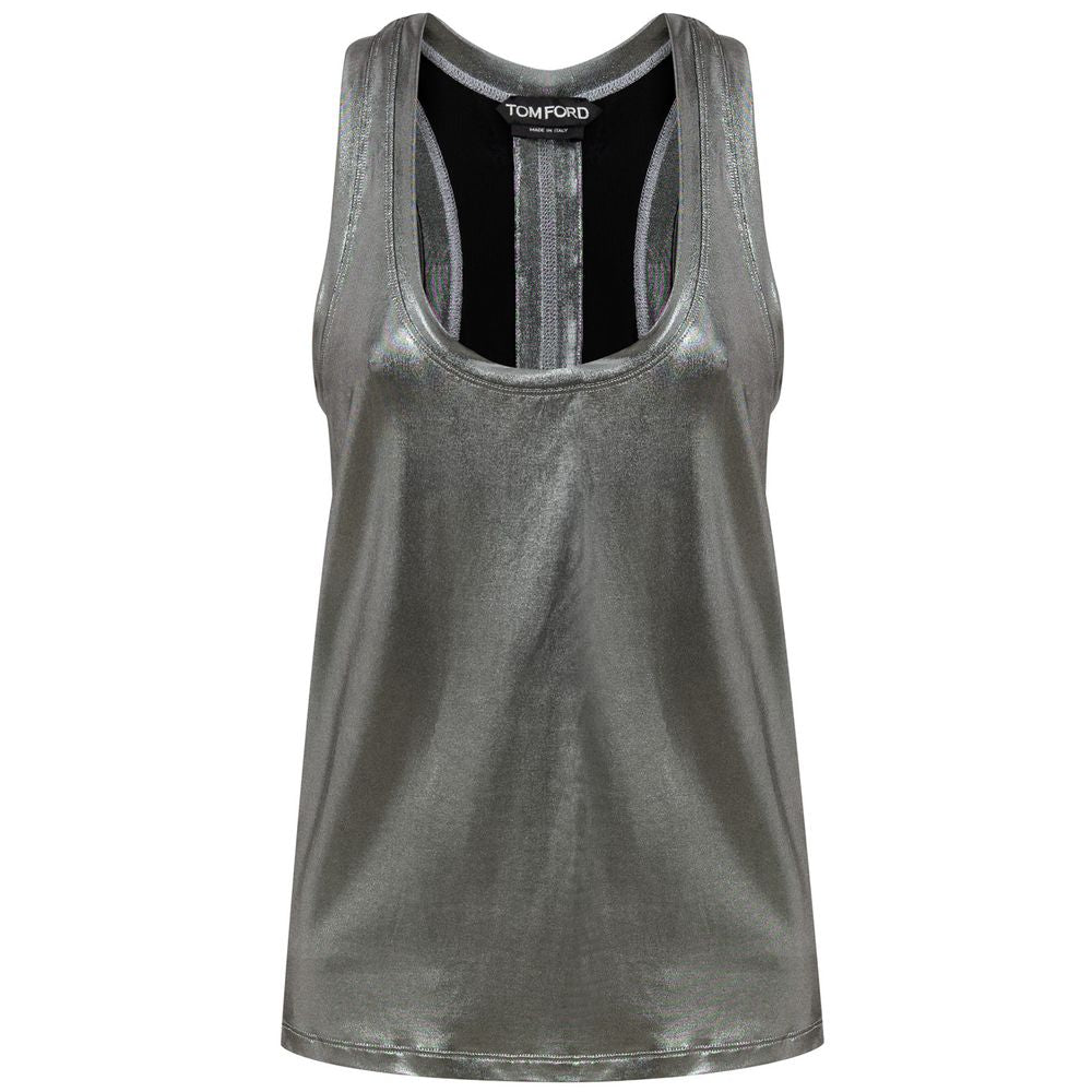 Tom Ford Silver Viscose Tops & T-Shirt