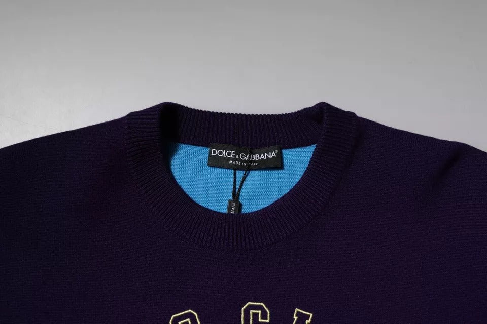 Dolce &amp; Gabbana Blue 1984 Milano суитшърт с деколте