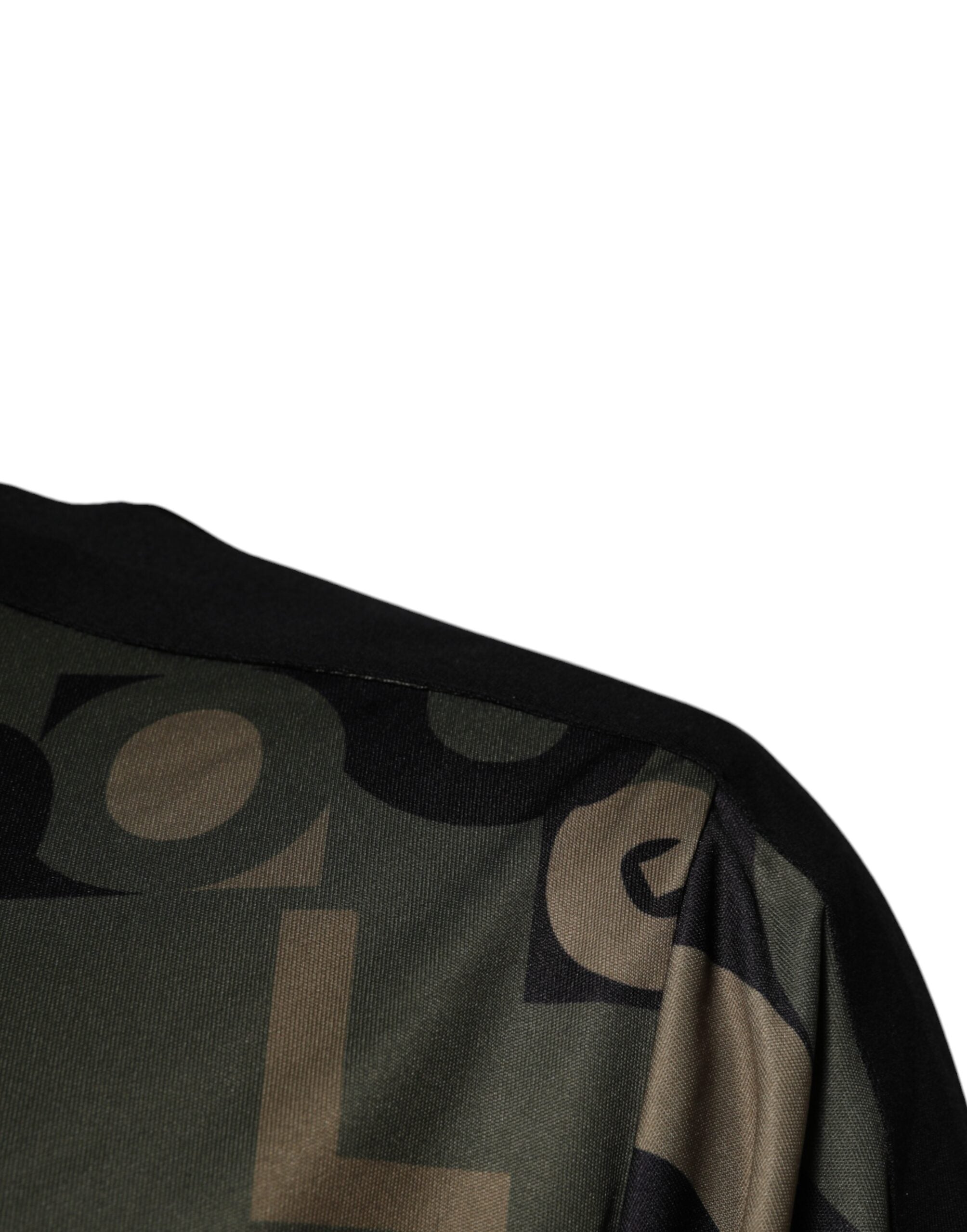 Dolce &amp; Gabbana Army Green полиестерно лого с пълен цип