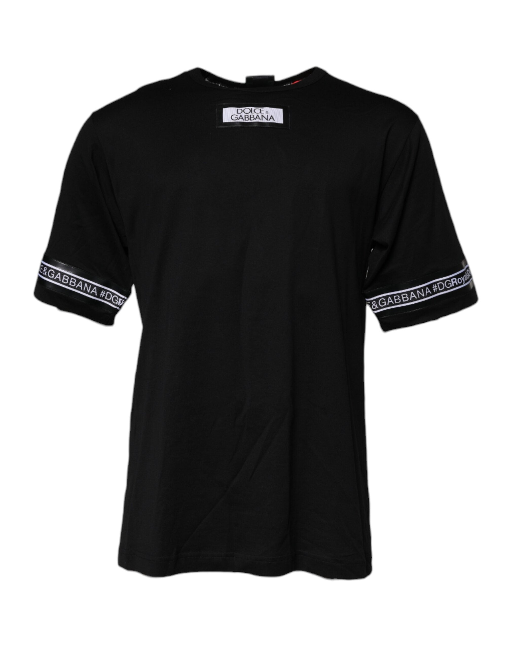 Dolce &amp; Gabbana Черна тениска с кръгло деколте #DGMILLENNIALS