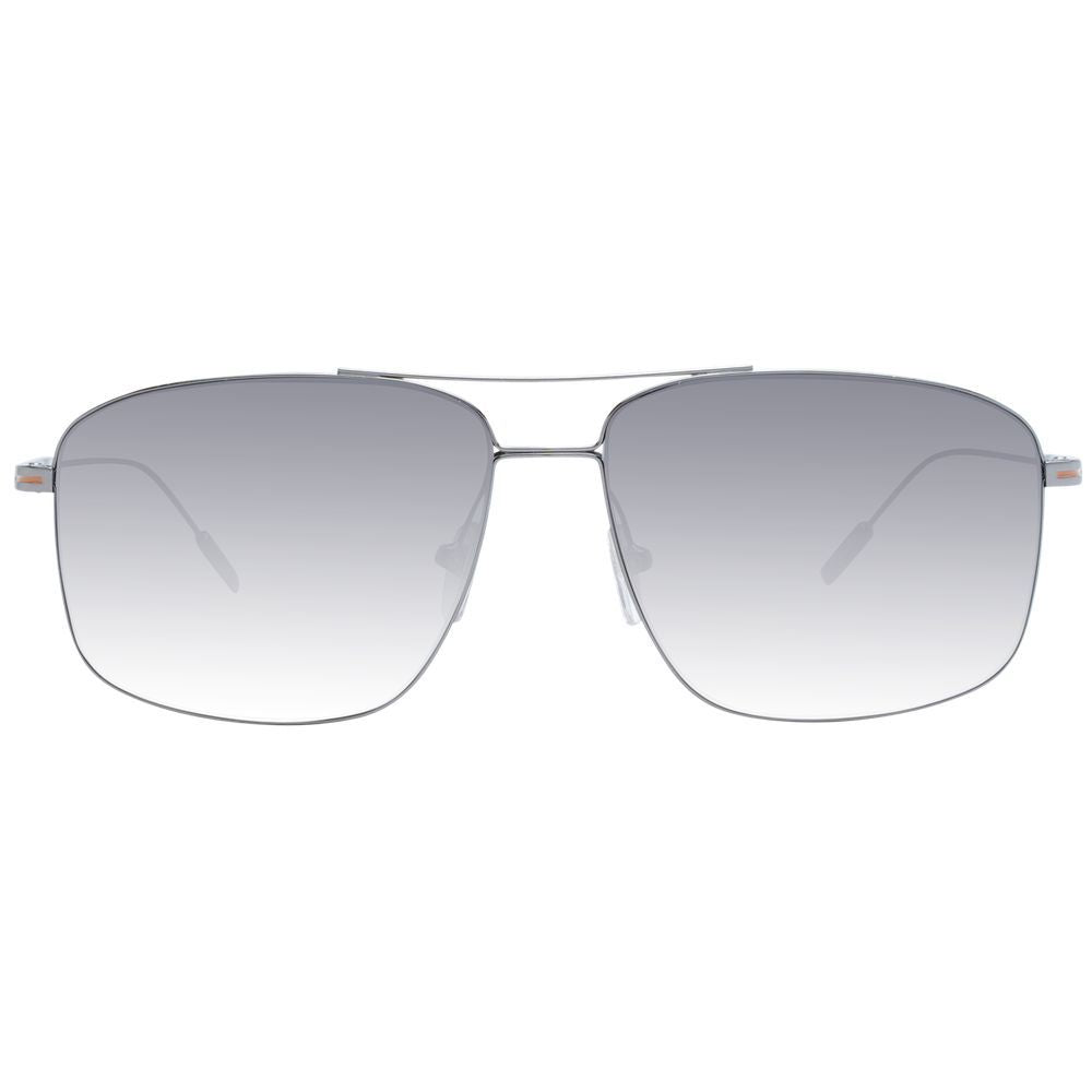 Ermenegildo Zegna Gray Metal Sunglasses