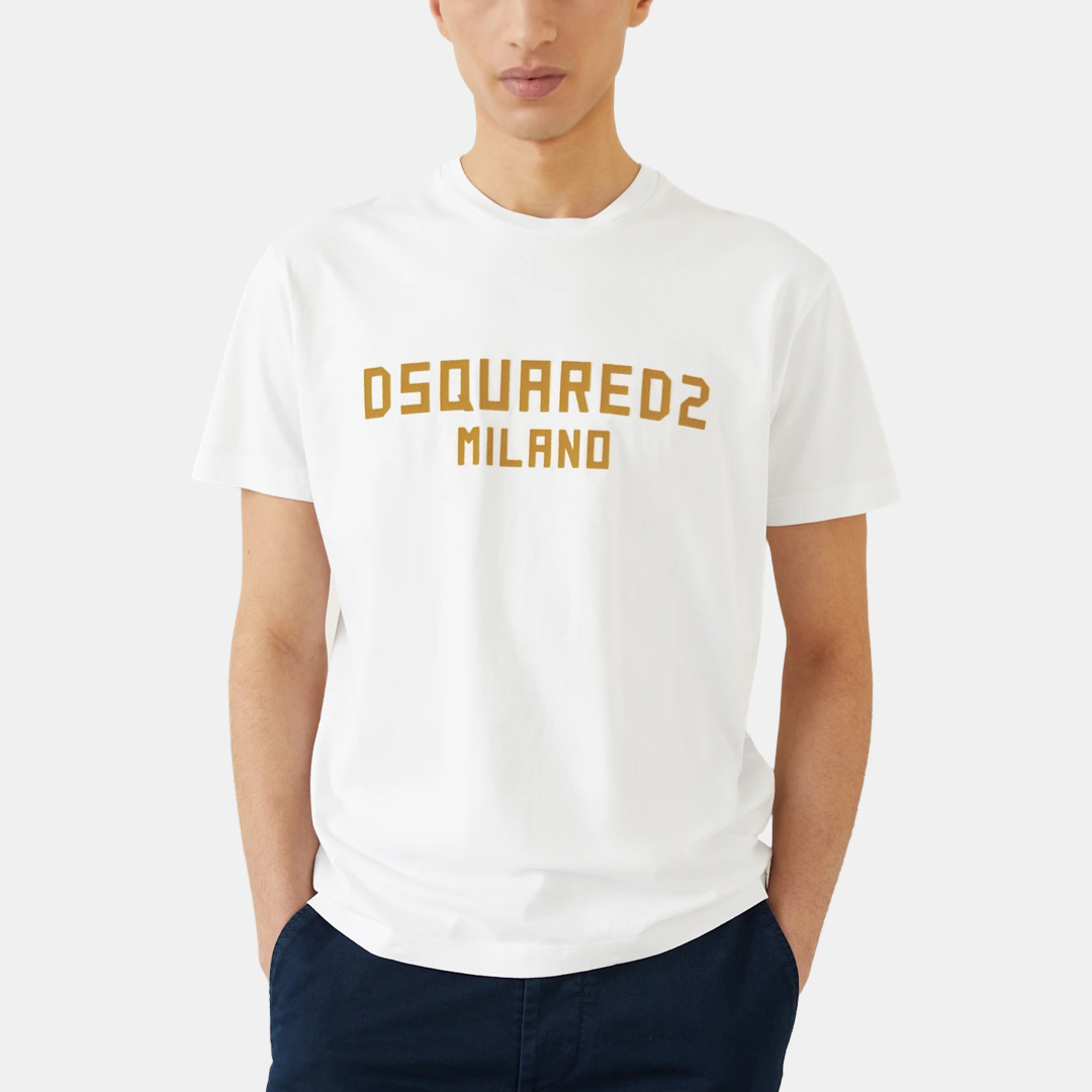 Мъжка бяла тениска Dsquared² Men T-Shirt