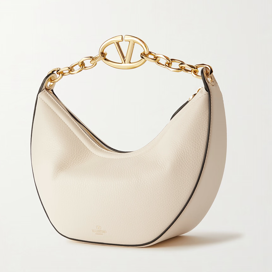 Дамска чанта Women’s shoulder hobo bag VALENTINO GARAVANI ZW2B0Q42JDK098 Ivory angled view