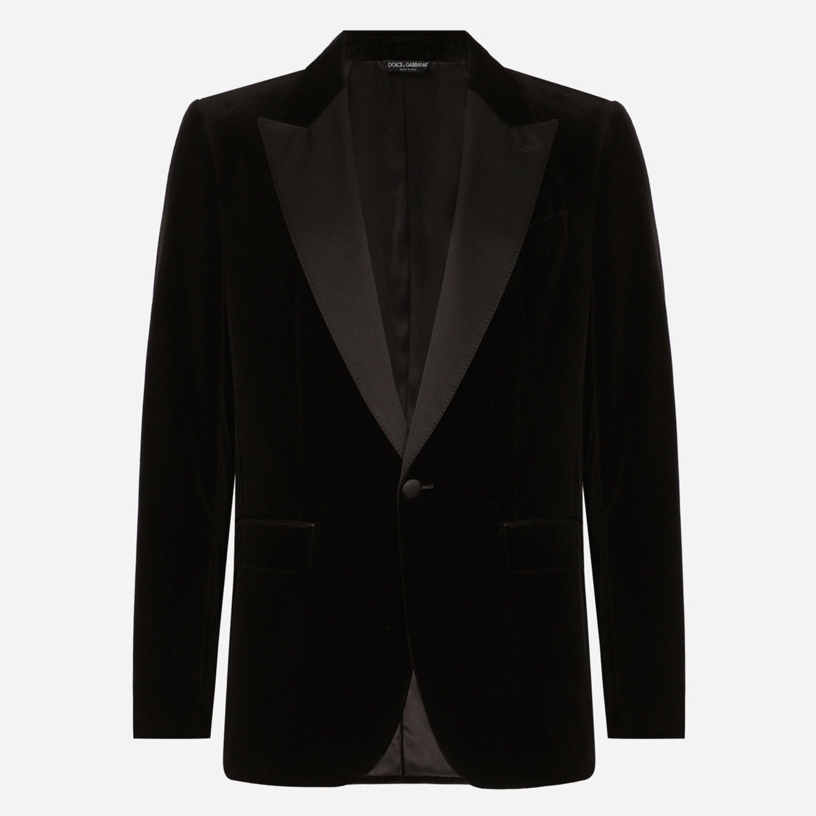 Мъжко луксозно сако блейзър от кадифе в черно DOLCE & GABBANA
Men’s Luxury Black Velvet Blazer