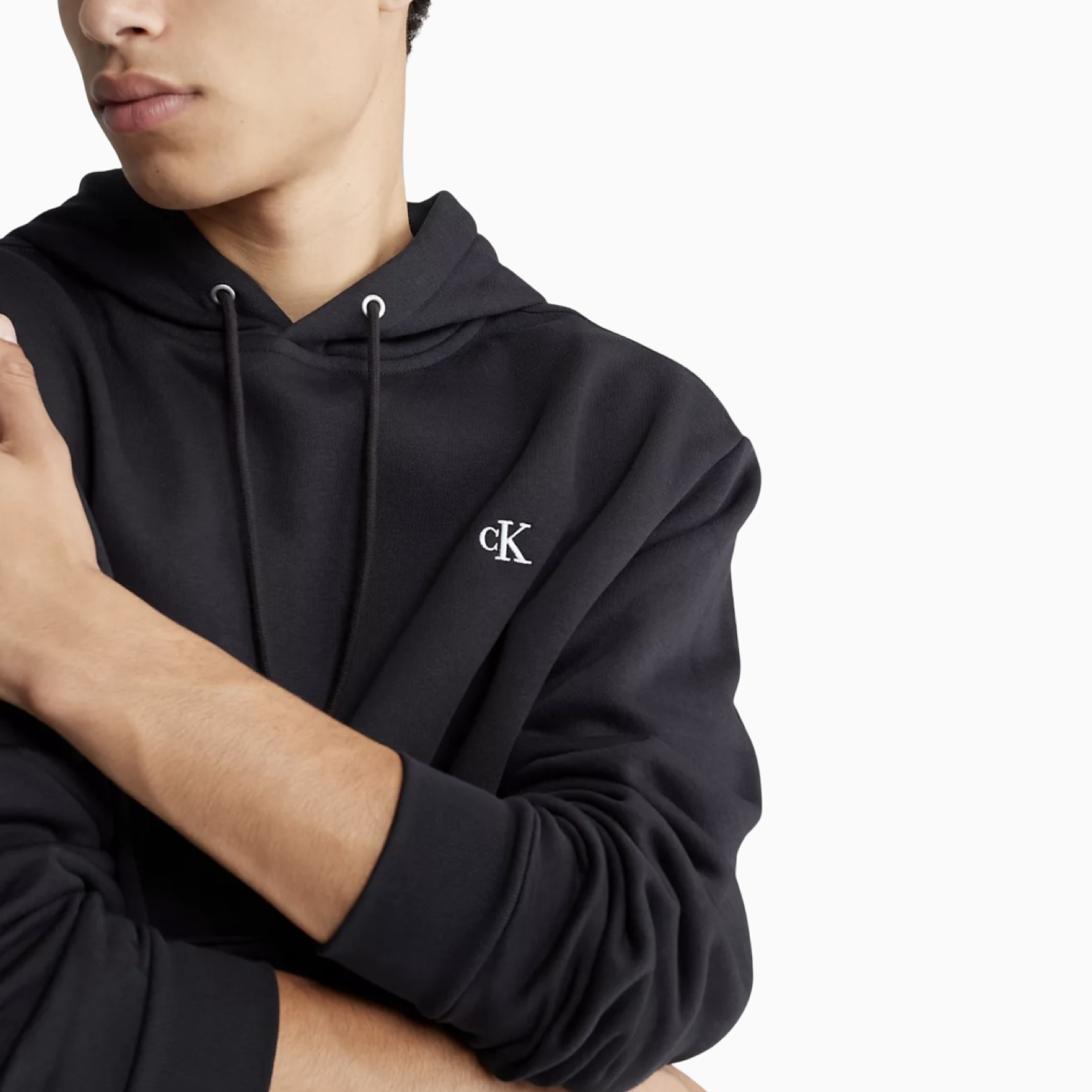 Мъжко черно худи Calvin Klein Men Hoodie LV04RC278G Close-Up