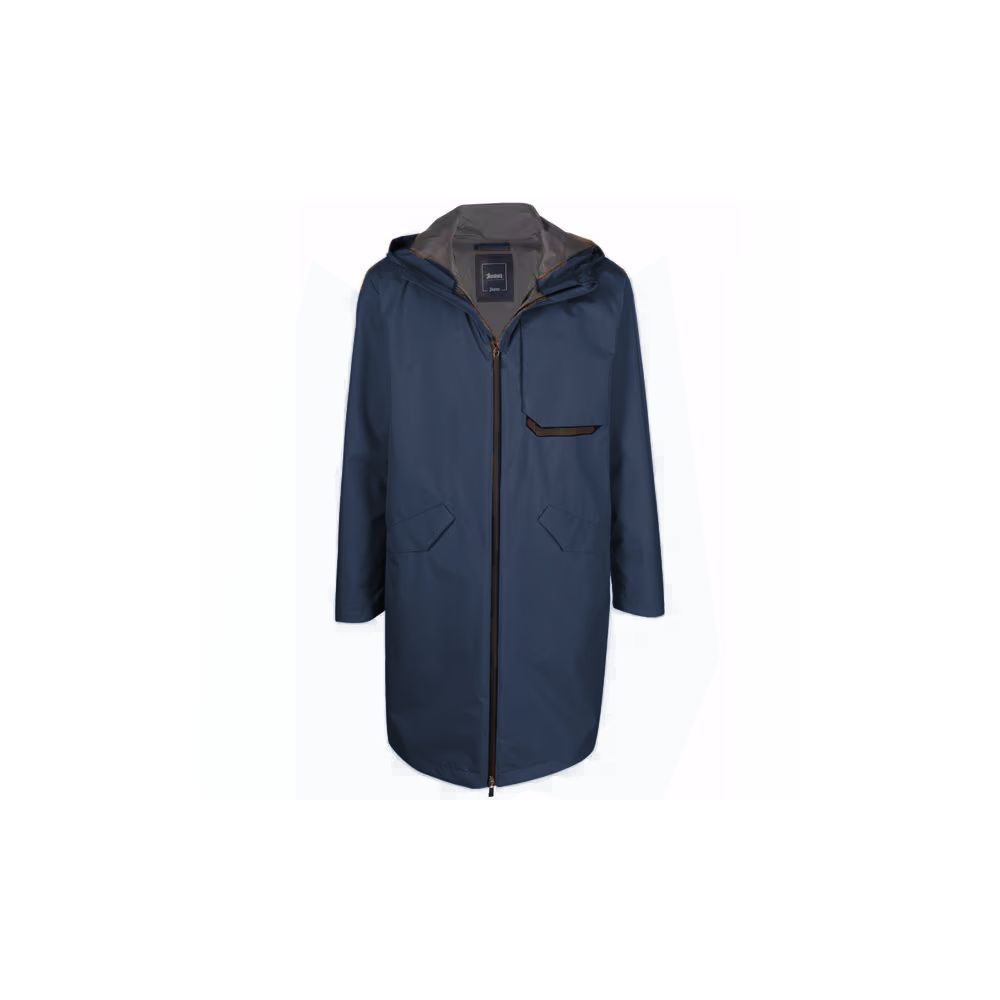 Herno Blue Nylon Jacket