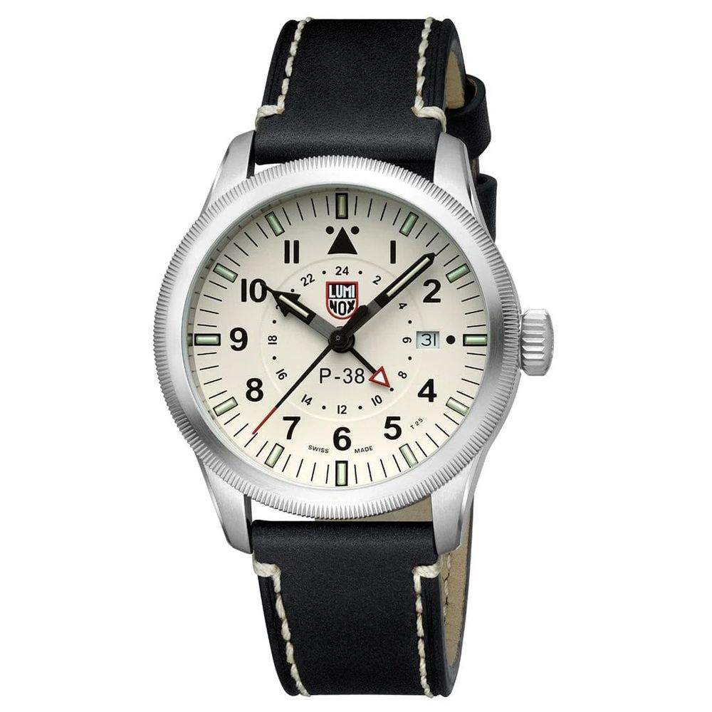 Черен кожен часовник Luminox