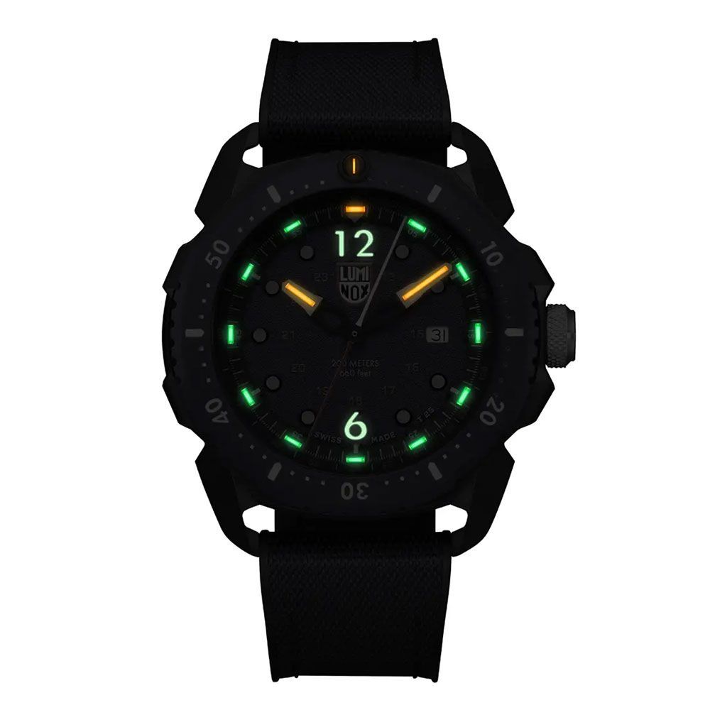 Син гумен часовник Luminox