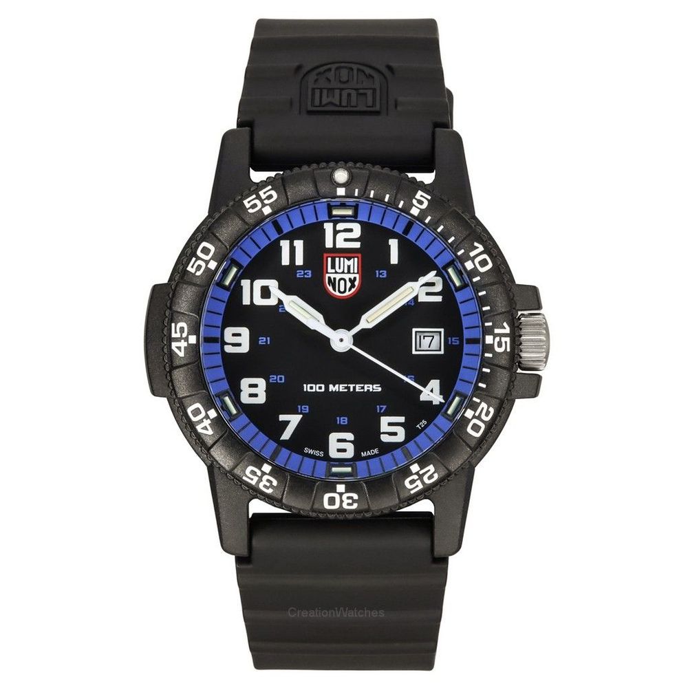 Черен гумен часовник Luminox