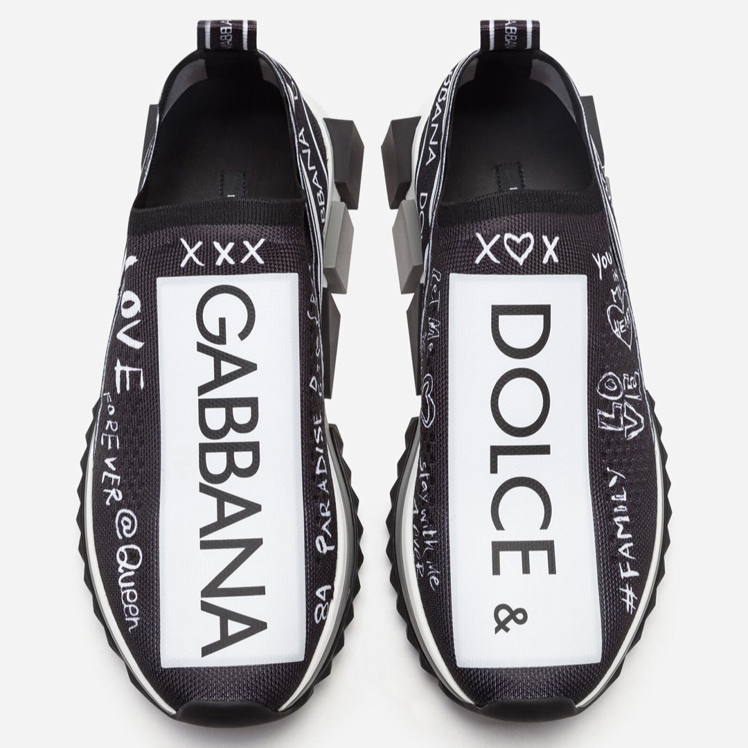 Дамски маратонки Dolce & Gabbana Sorrento Graffiti Print Women Sneakers