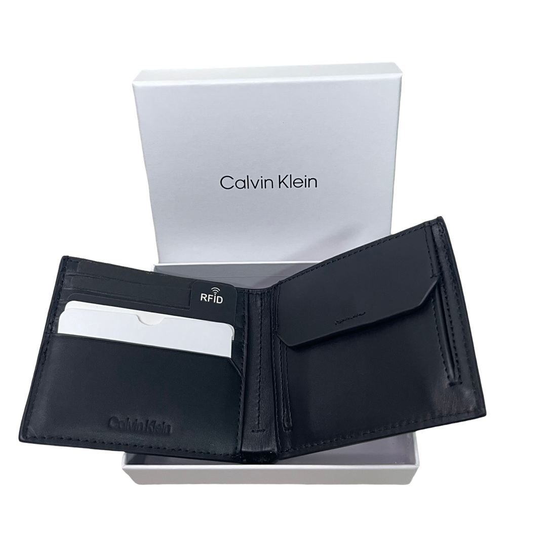 Мъжки портфейл естествена кожа Calvin Klein K50K510896 в кутия