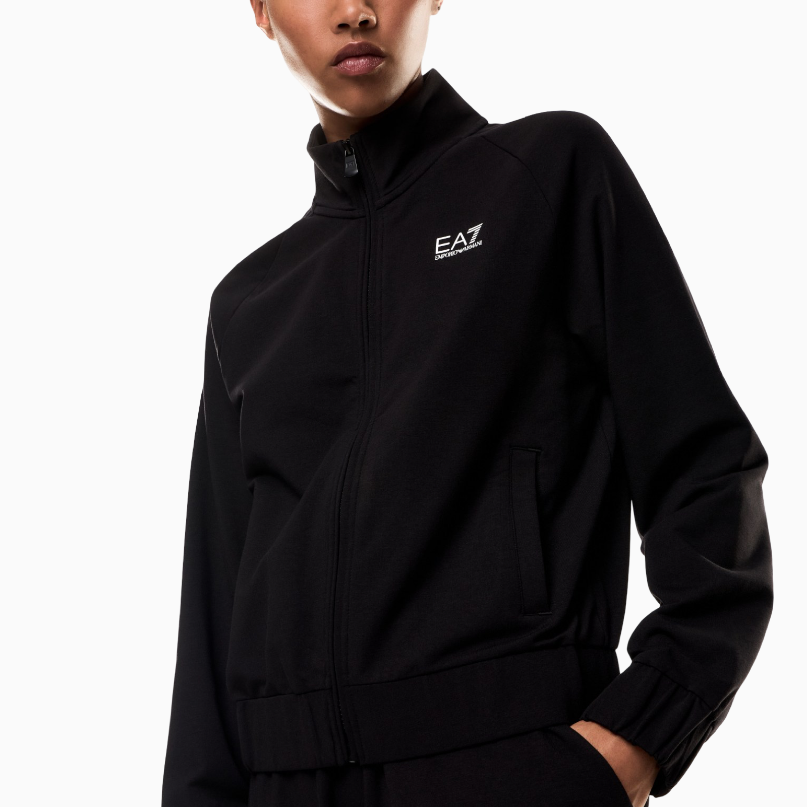 Дамски черен екип Ea7 Emporio Armani Women Tracksuit 7W000118 AF13135 Close-Up