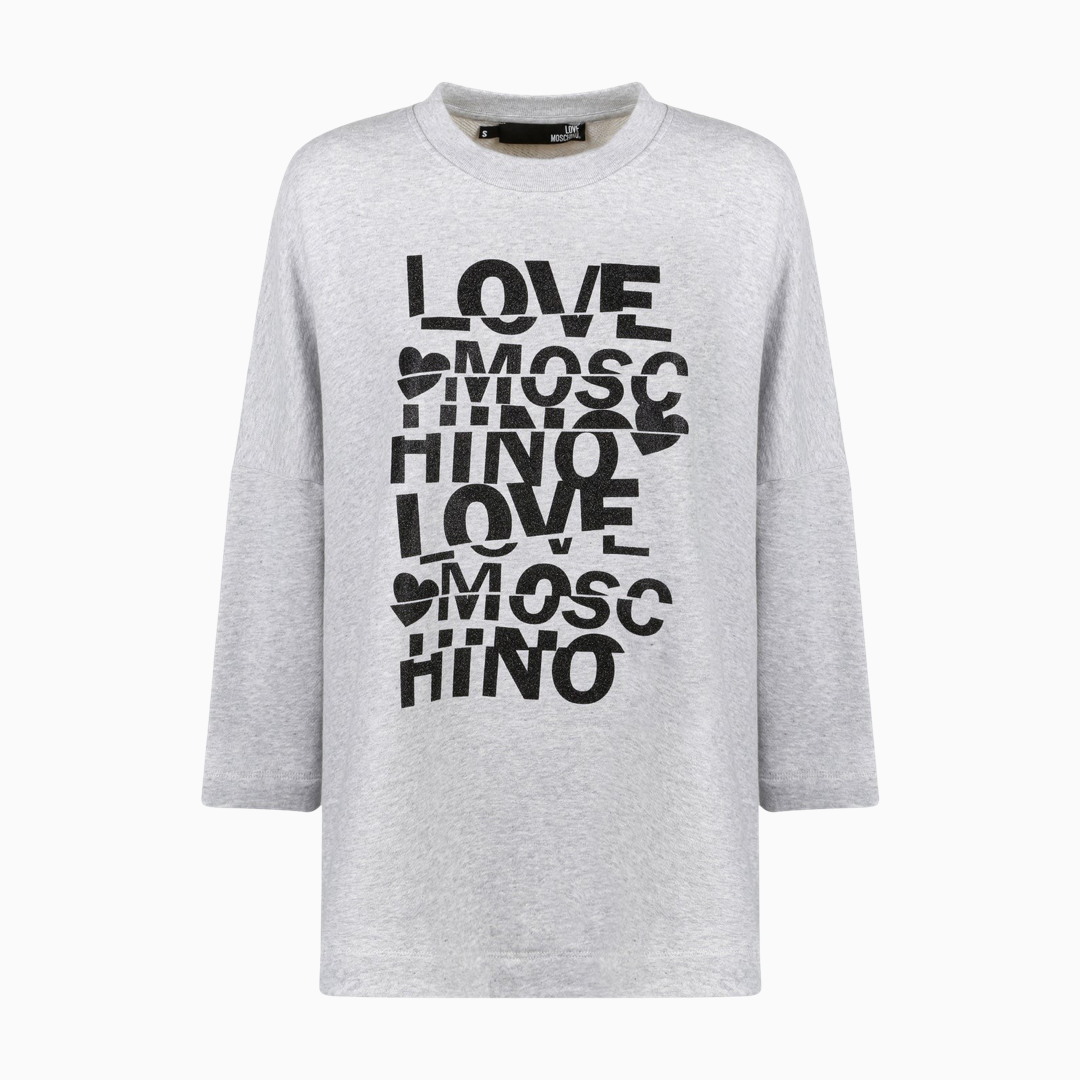 Дамски oversized суитшърт Love Moschino W648001M455