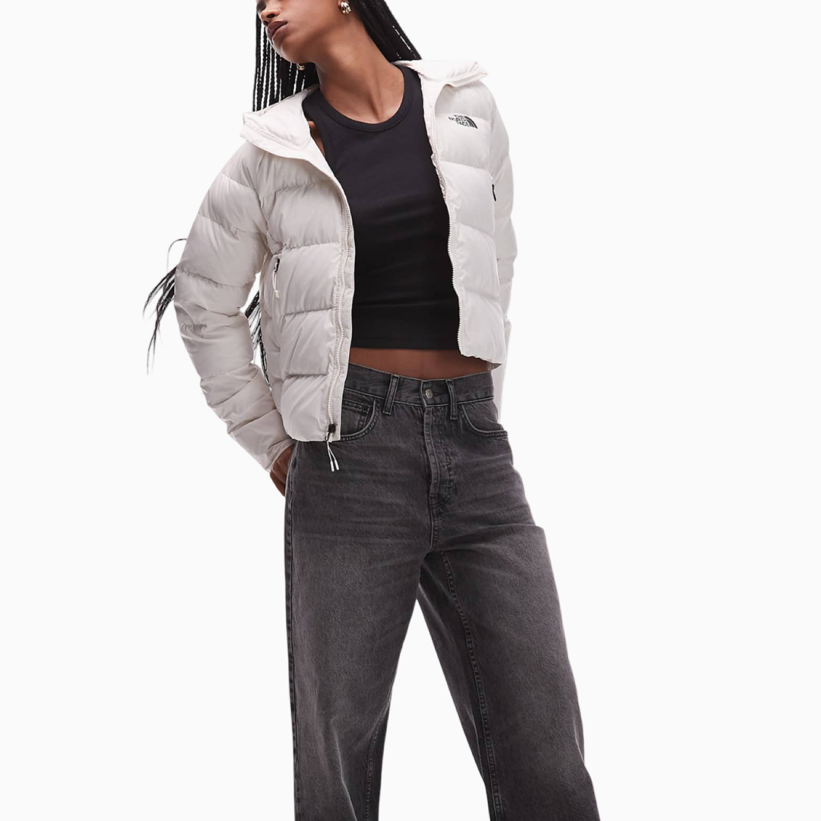 Дамски бяло яке The North Face Women Jacket NF0A8E75QLI Front View