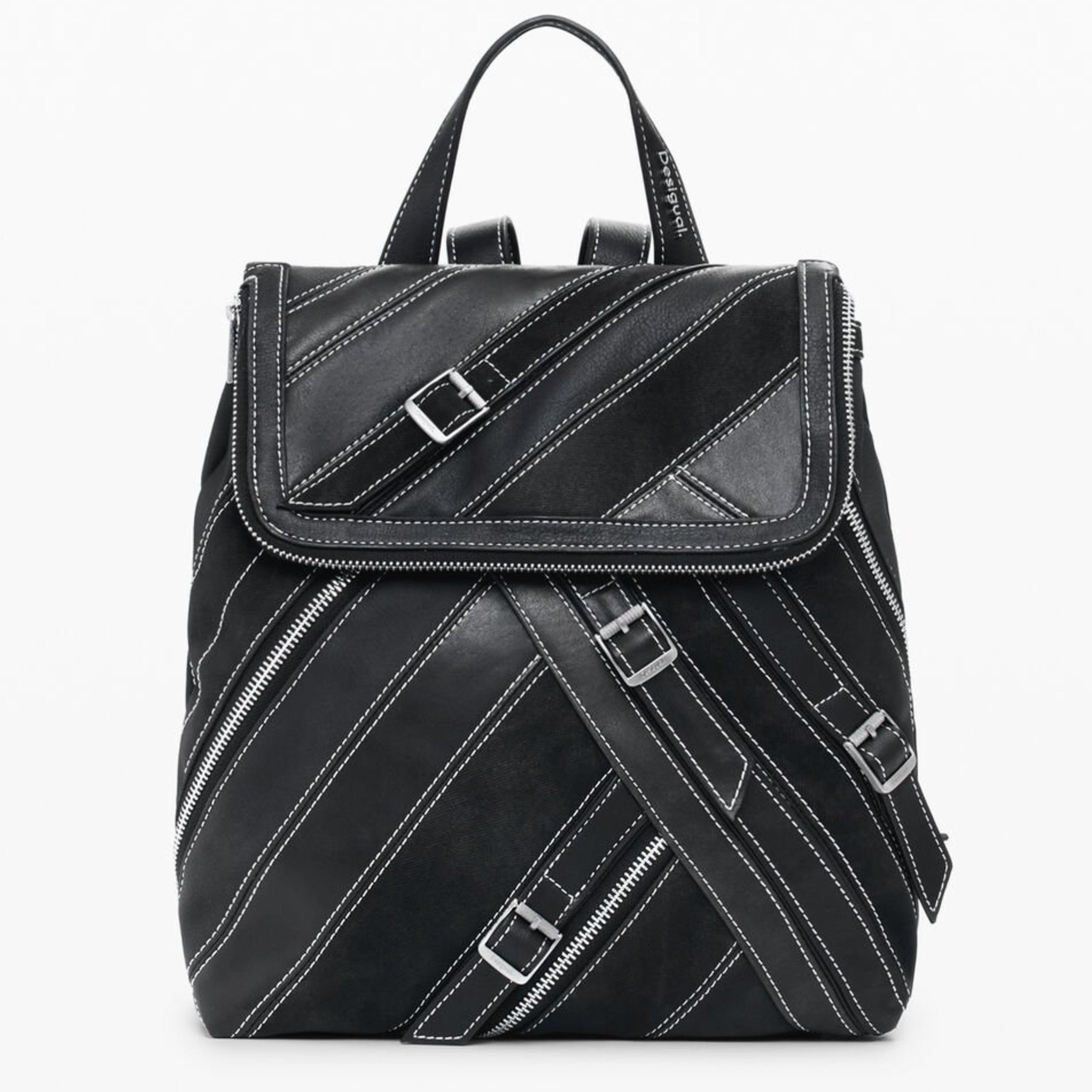 Дамска раница Women’s rucksack Desigual 25WAKP25 2000 Black front view 1