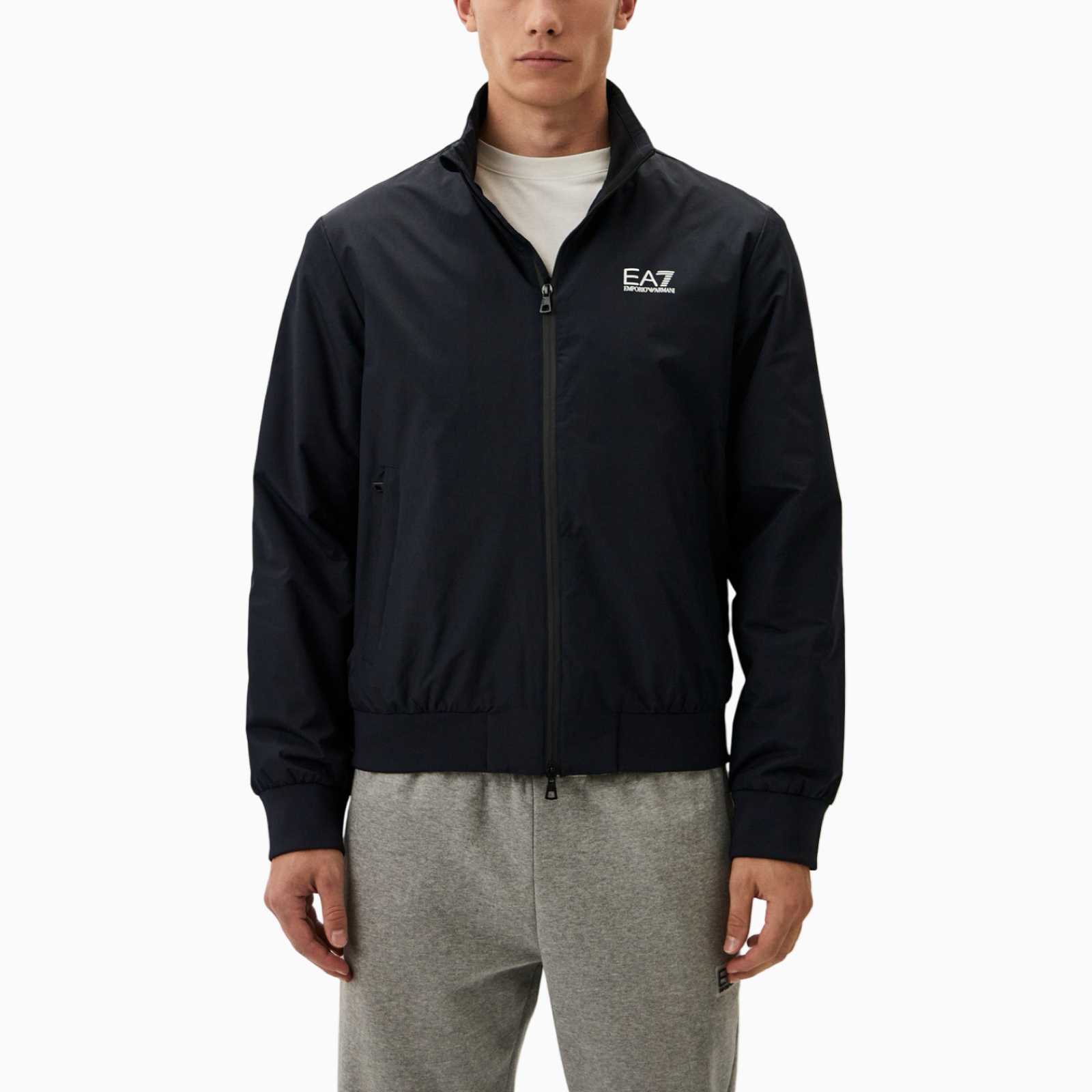 Мъжко синьо яке EA7 Emporio Armani Men Jacket 8NPB20 PNFZZ Front View