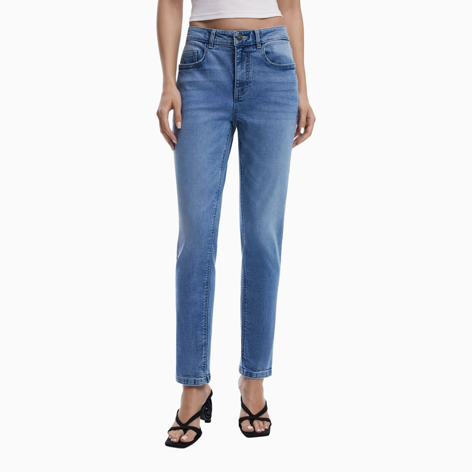 Дамски дънки Desigual 24WWDD57 Front View