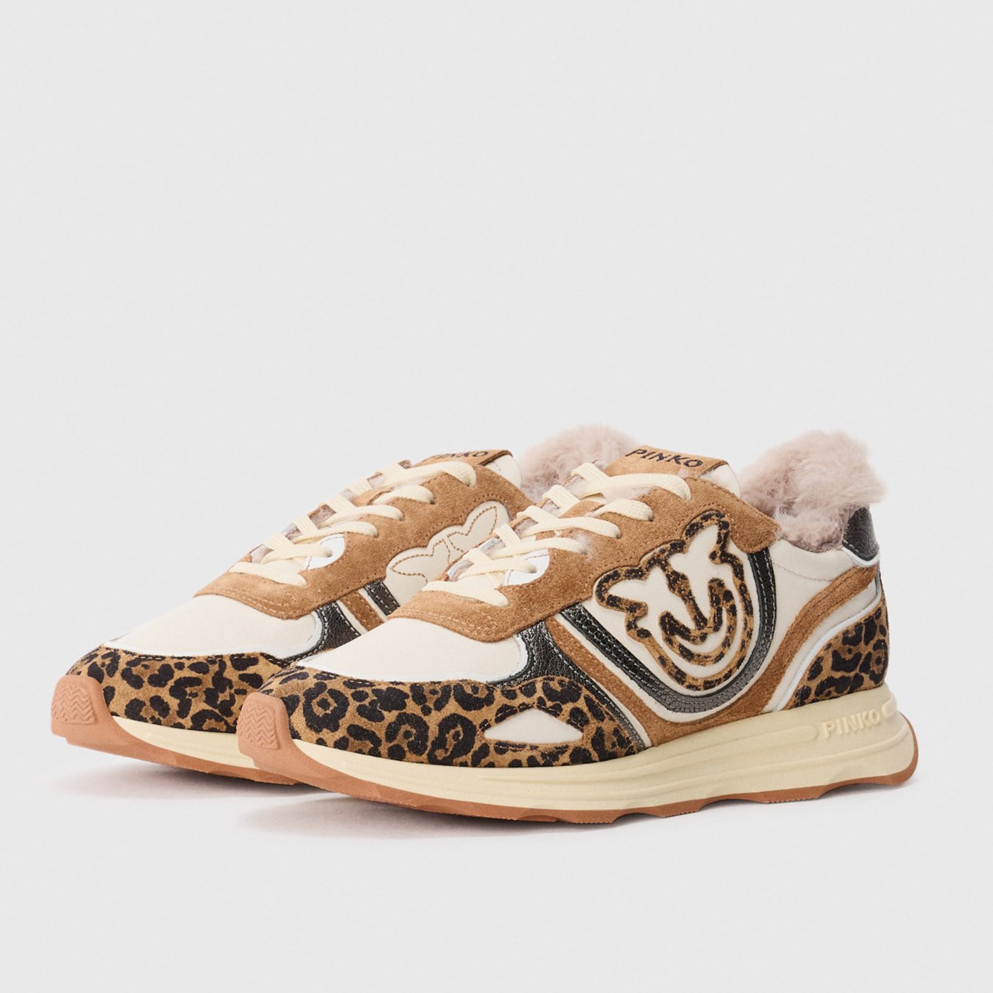 Дамски кецове Women’s sneakers PINKO Zoe 01 SS0087 P121M36 Leopard