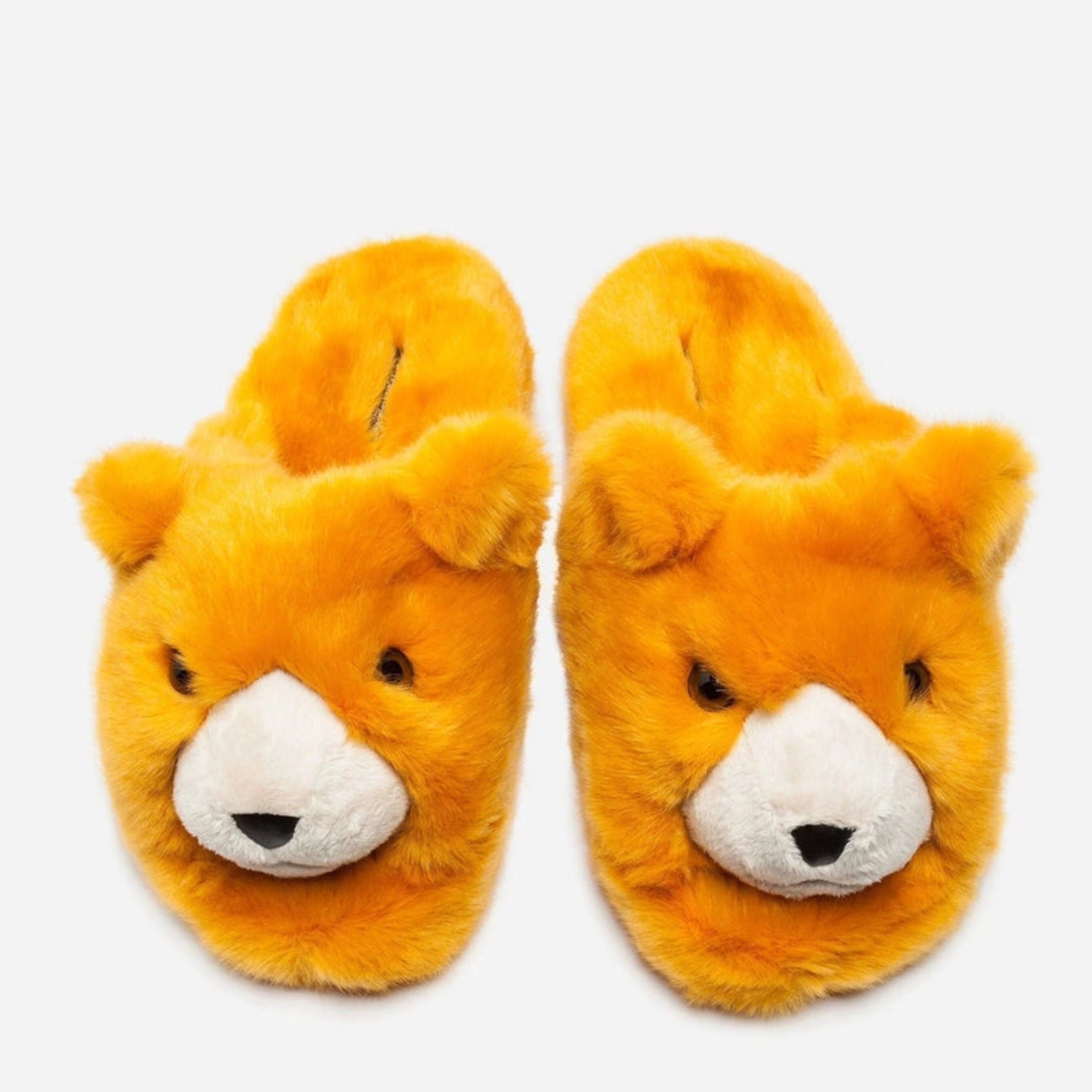 Мъжки луксозни пантофи лъвчета Dolce & Gabbana Men’s Sunshine Yellow Lion Slippers