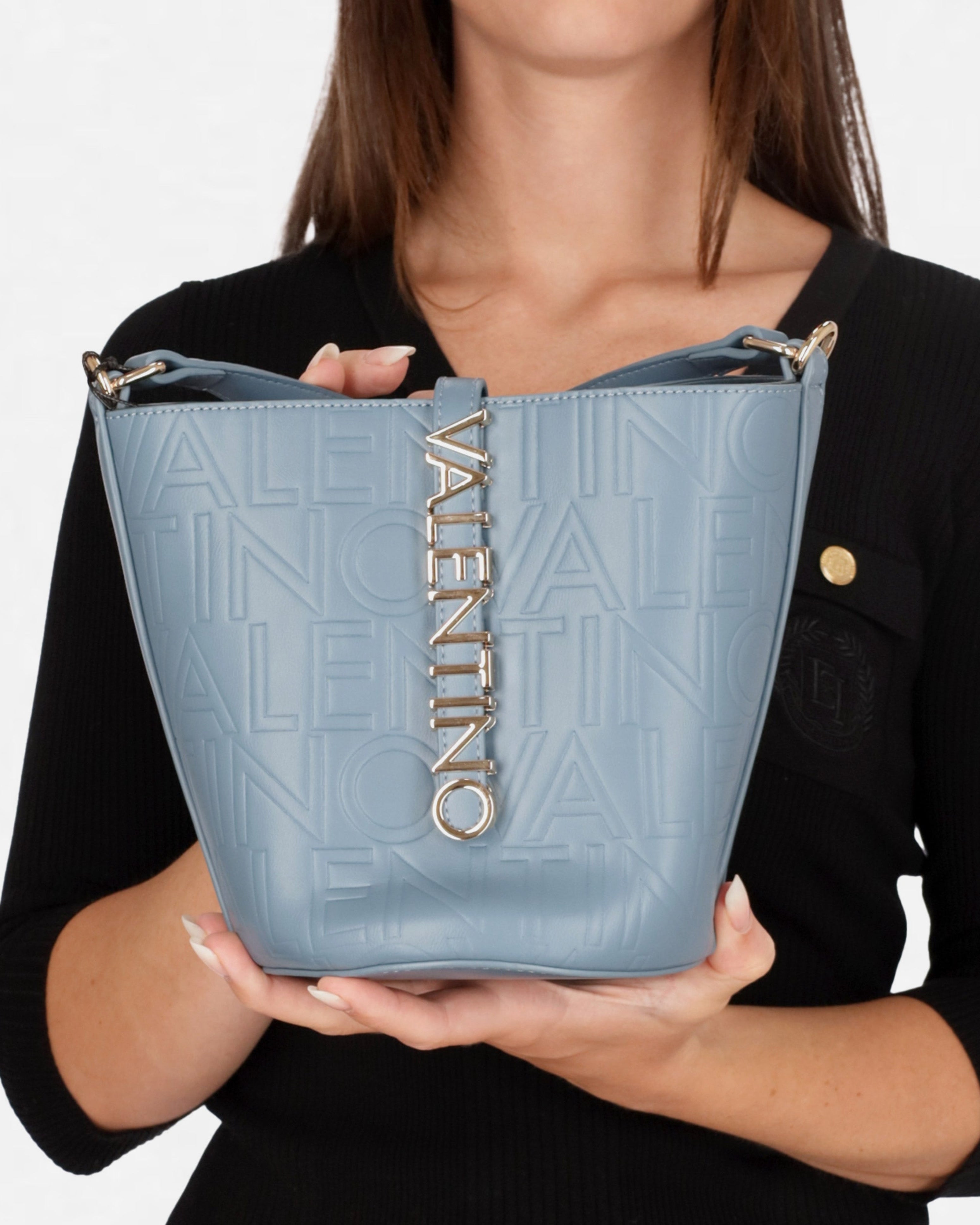 Дамска чанта в светло синьо Women’s handbag Valentino Lio Re VBS8AD36 Light Blue