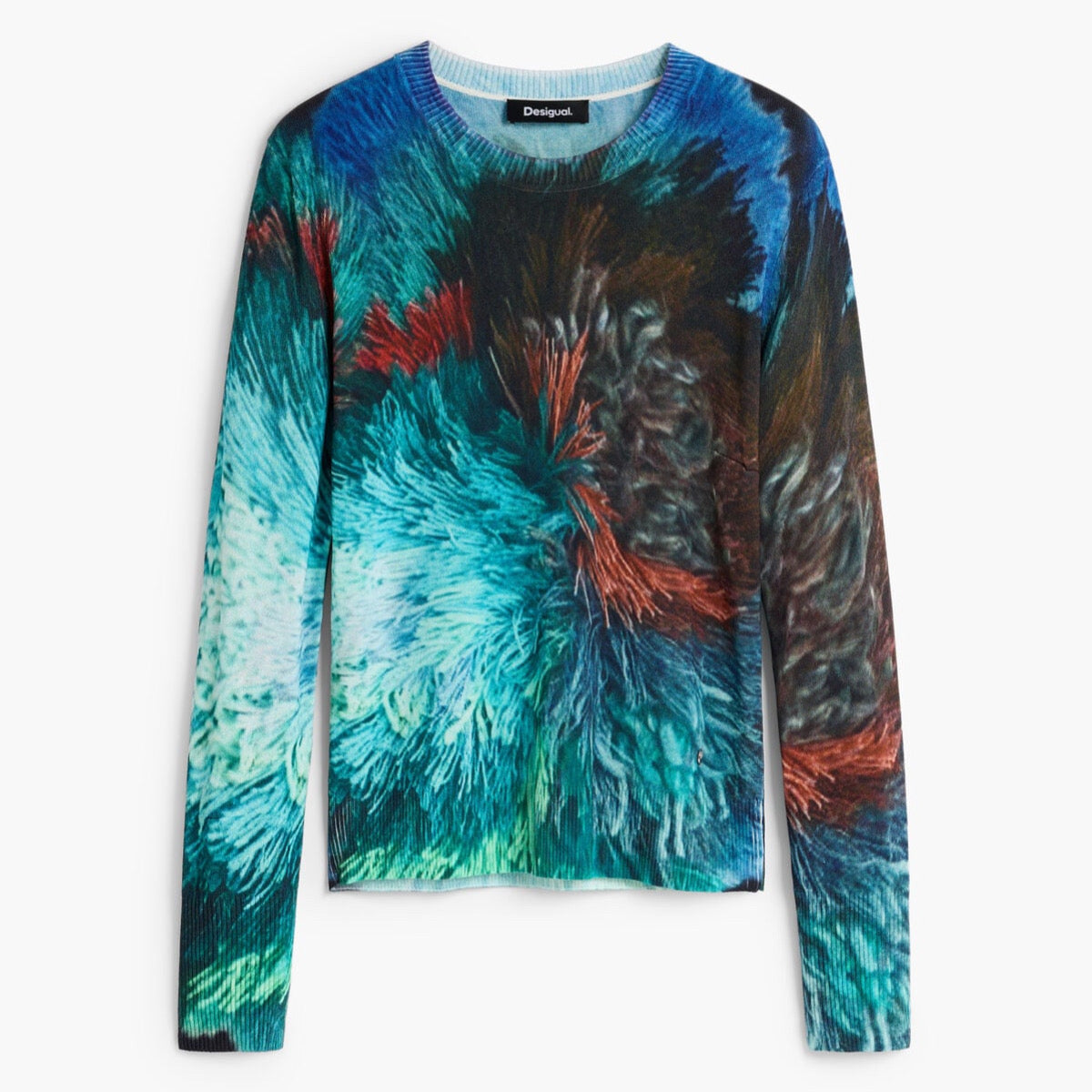 Дамски пуловер Desigual women’s sweater 26WWJF02 5013 Top view 