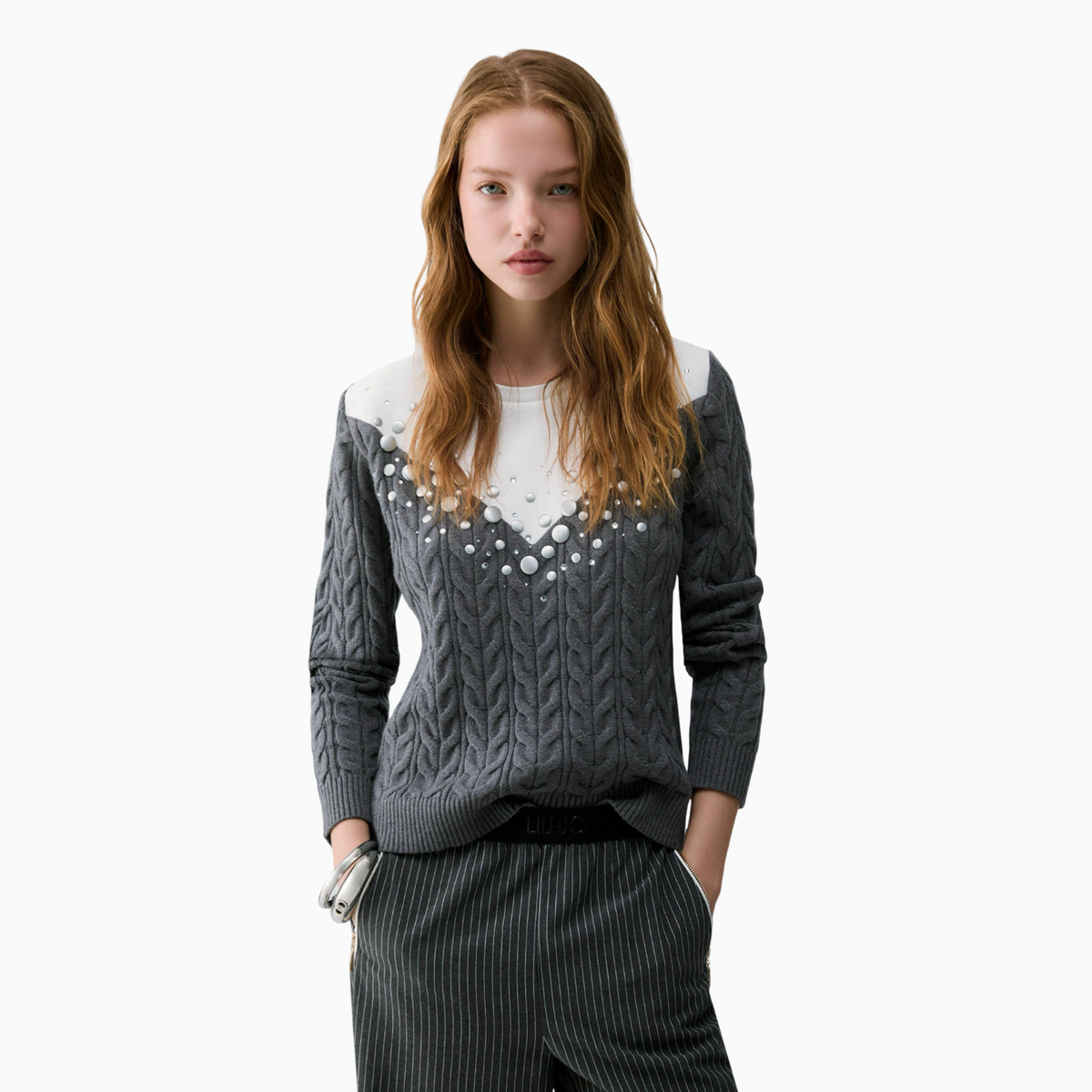 Дамски пуловер Liu Jo Women Sweater TF6187MA25S Front View