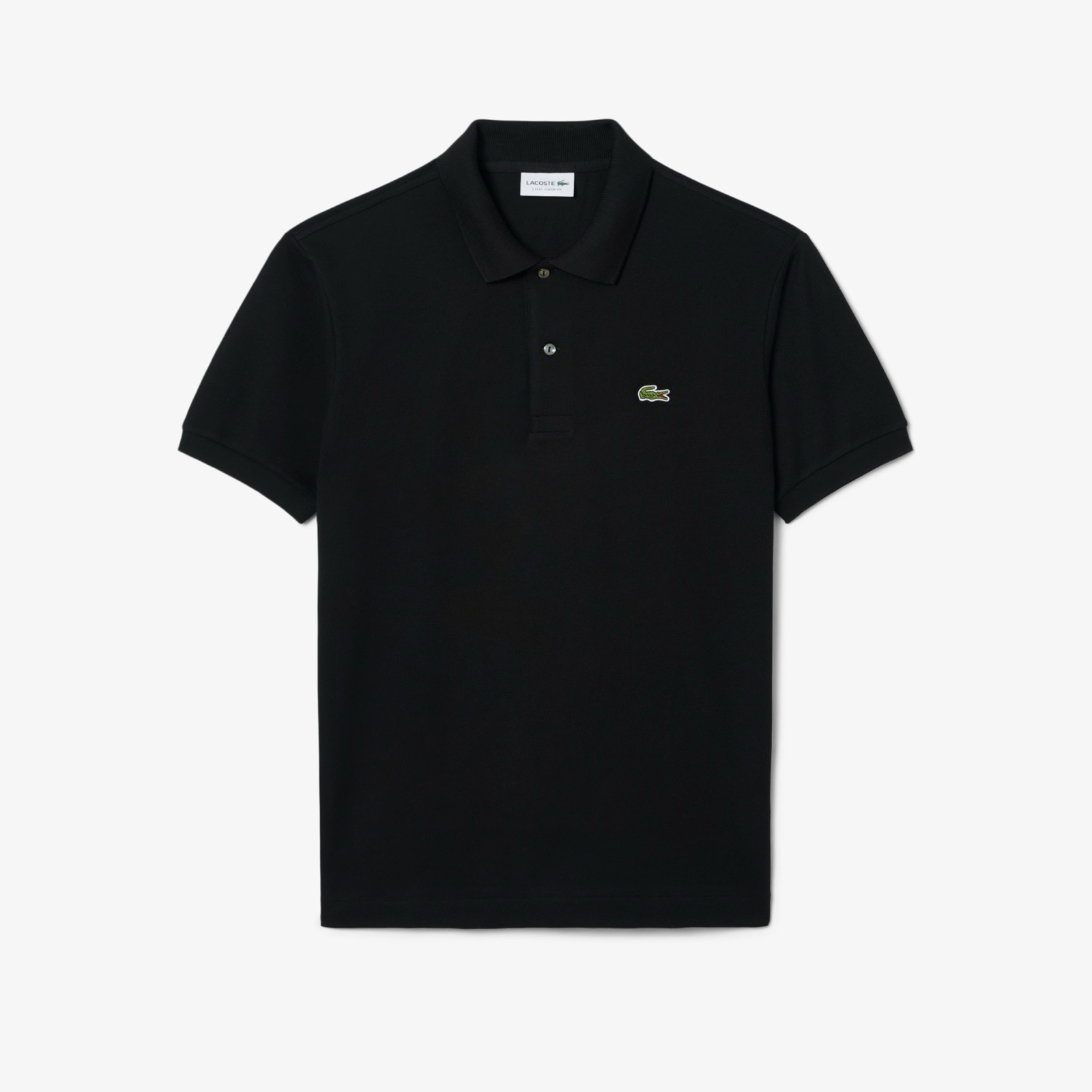 Мъжка черна поло тениска Lacoste Men Polo L1212-00-031 Front View