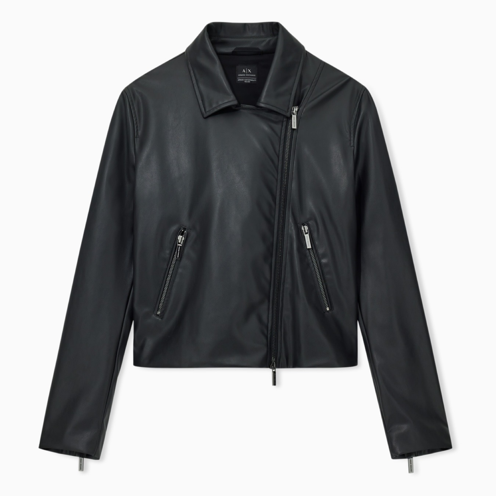 Дамско кожено яке Armani Exchange Women Jacket XW001433 AF16618 UC001 Front View