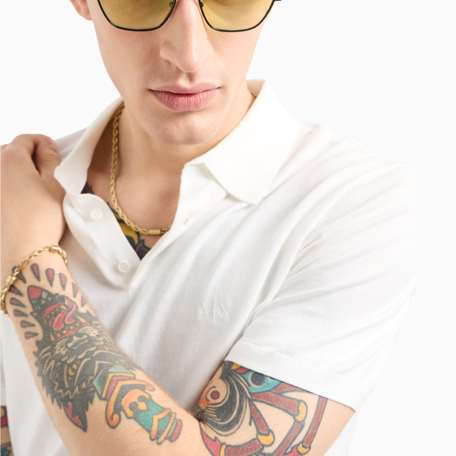 Мъжка поло тениска Armani Exchange Men Polo 8NZF5D ZM3JZ 1116 Close-Up